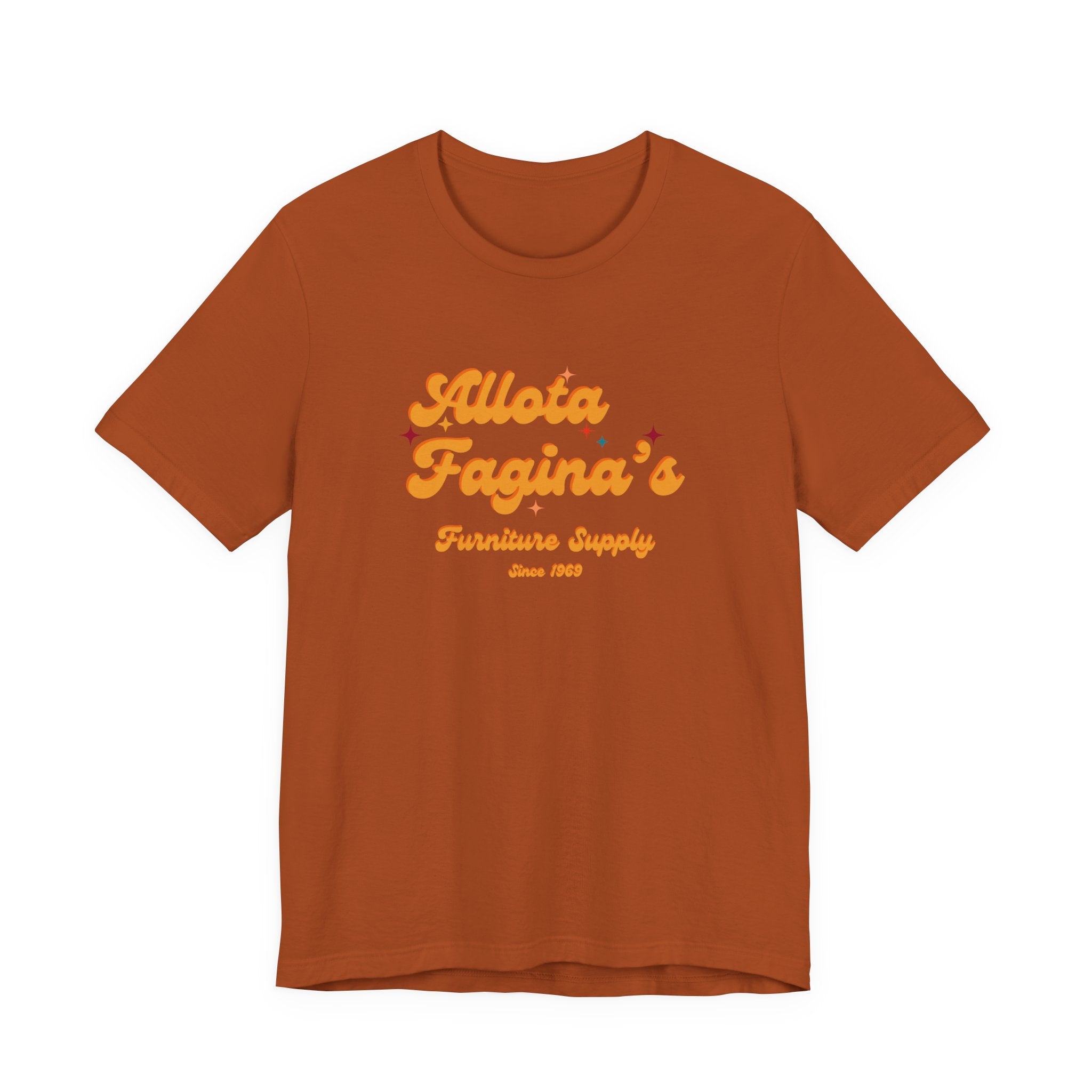 Allota Fagina's Furniture Supply Retro Logo T Shirt
