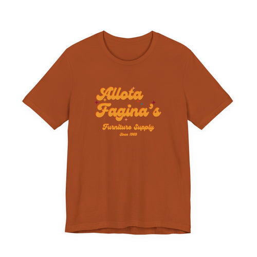 Allota Fagina's Furniture Supply Retro Logo T Shirt