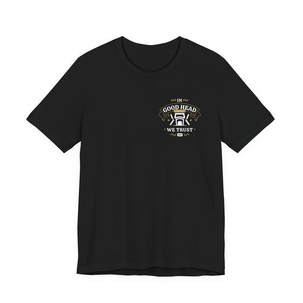 In Good Head We Trust Barbershop T Shirt
