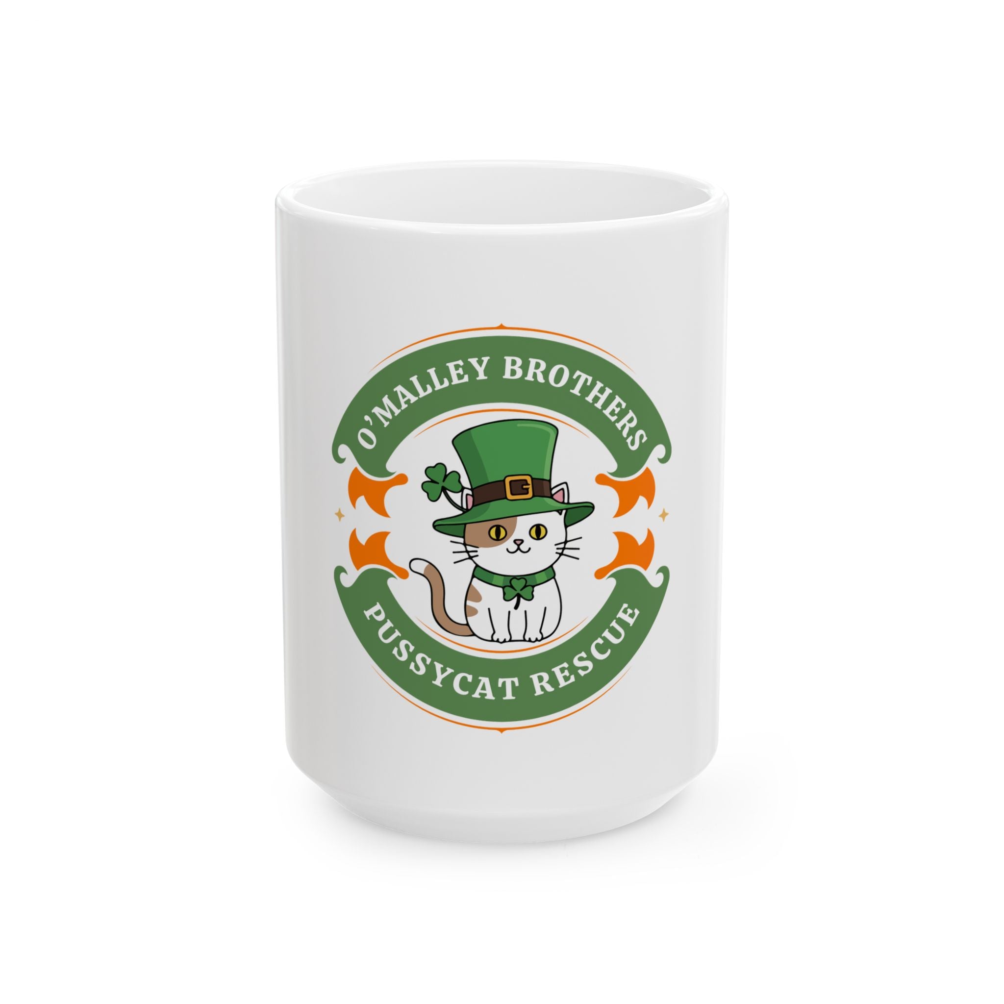 St. Patrick's Day Cat Mug — O'Malley Brothers Pussycat Rescue