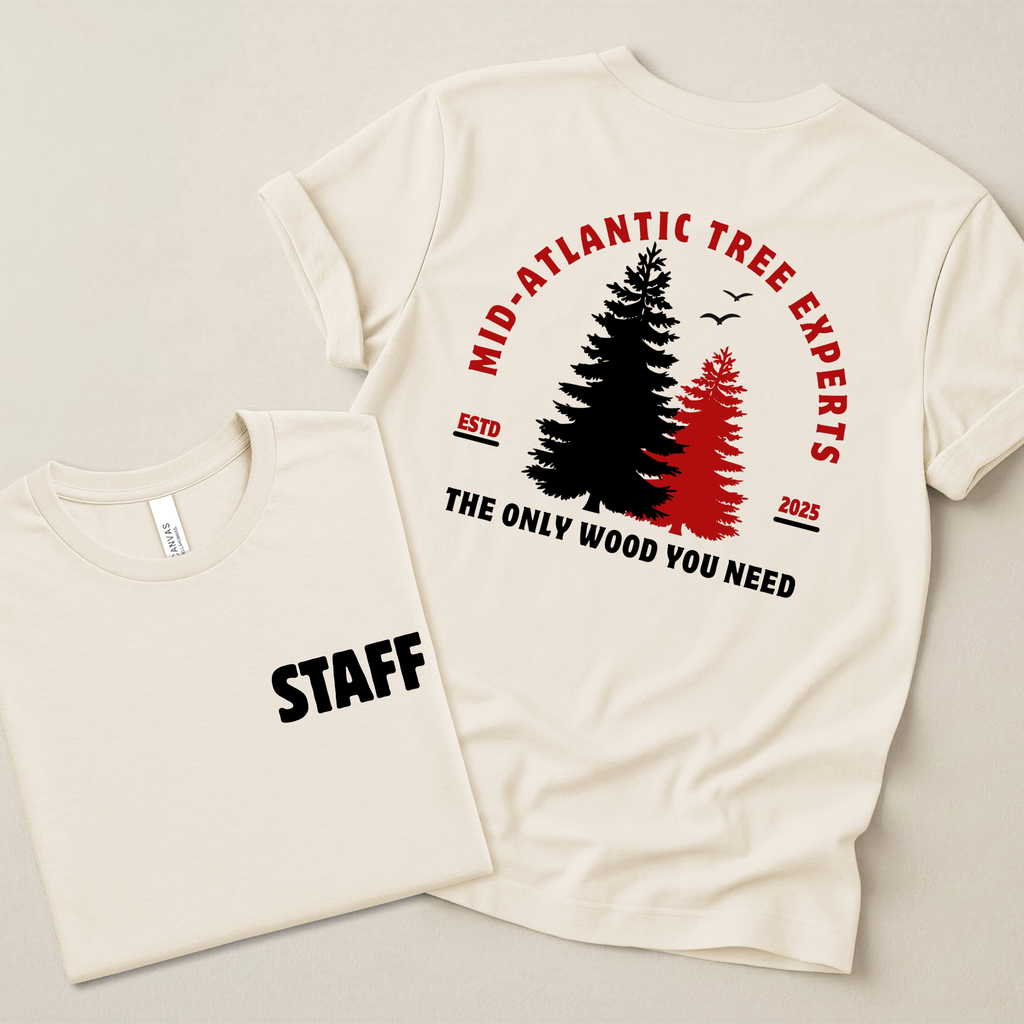 Mid-Atlantic Tree Experts Funny Staff T Shirt