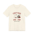 Crszy Bass – “Live to Fish” Vintage Angler Tee