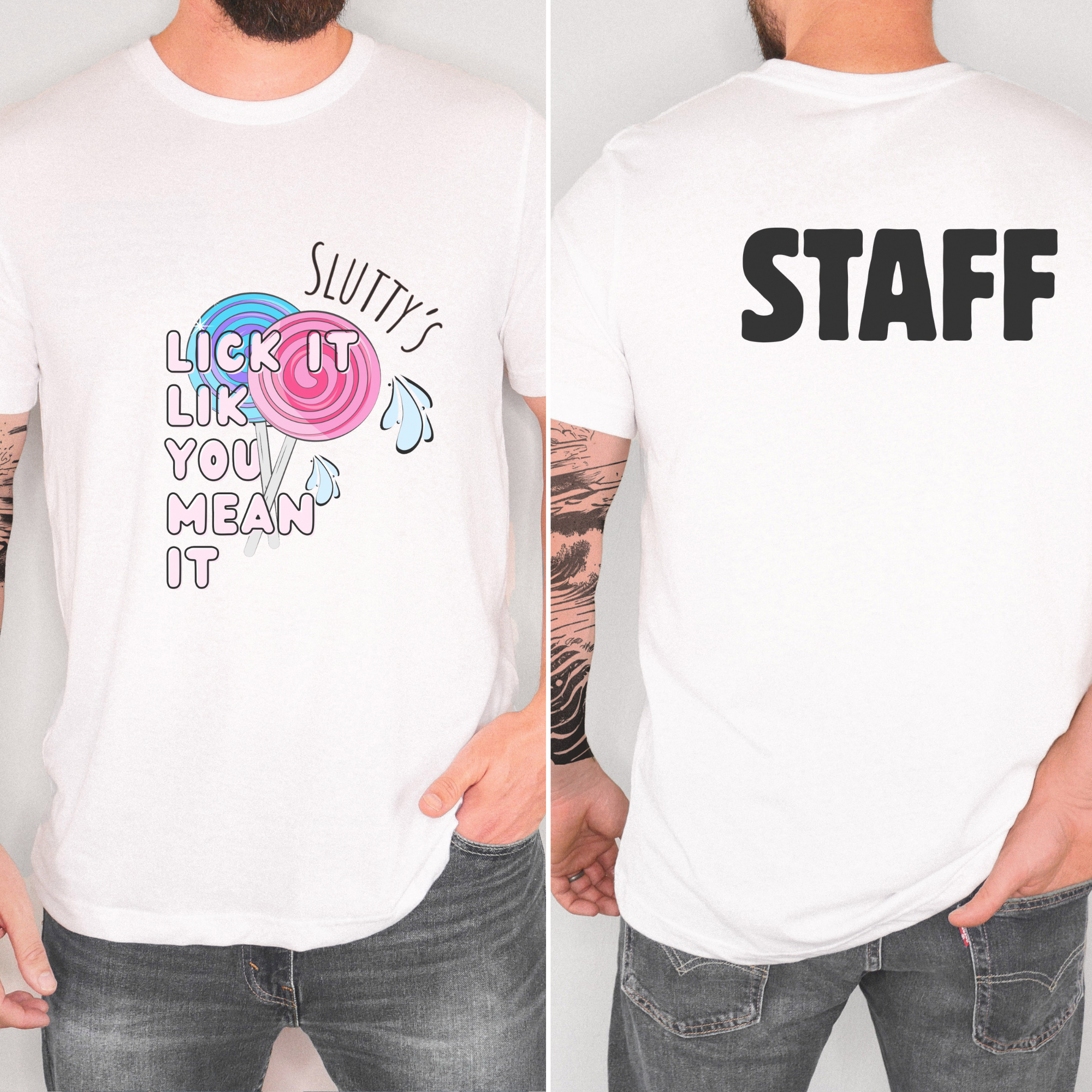 Slutty’s Lick It Like You Mean It Retro Staff T-Shirt