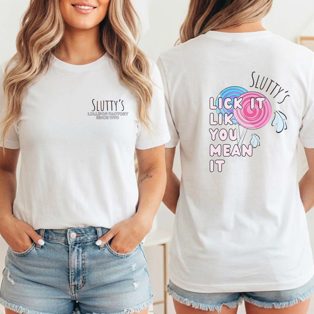 Slutty’s Lick It Like You Mean It Retro T-Shirt