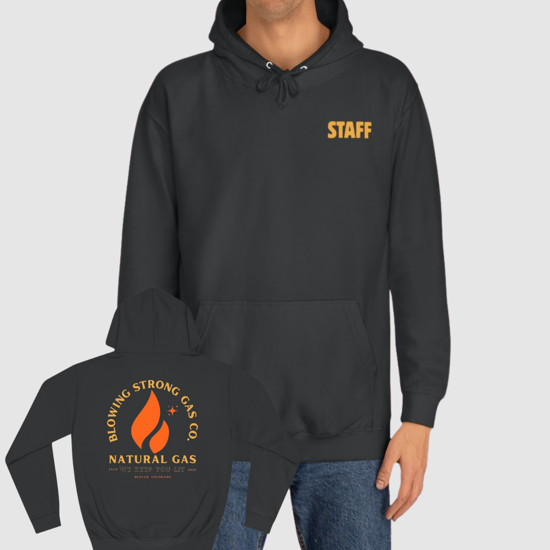 Blowing Strong Gas Company Funny Staff Hoodie