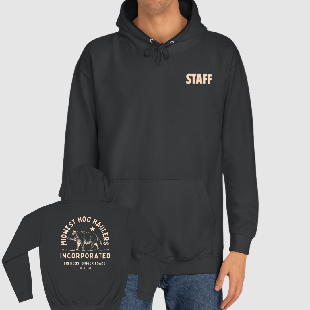 Midwest Hog Haulers Funny Staff Sweatshirt