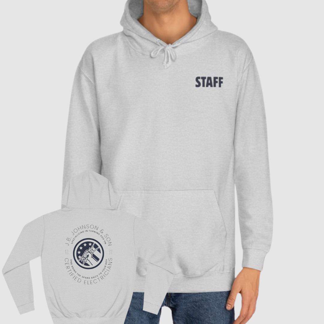 J.B. Johnson & Son Certified Electricians Funny Staff Sweatshirt