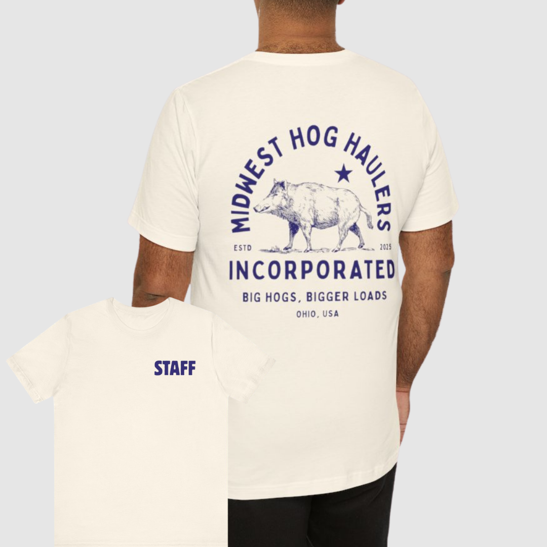 Midwest Hog Haulers Funny Staff T Shirt