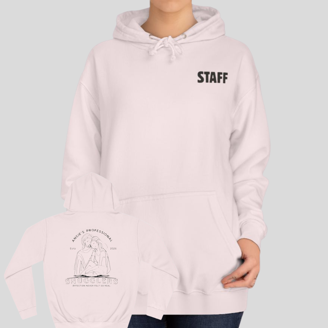 Angie’s Professional Snugglers Funny Staff Hoodie